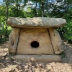 Front view of Dolmen Tenderness with stone portal