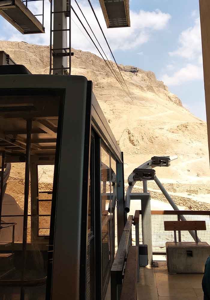 Вход в археологическую зону Израиля с руинами